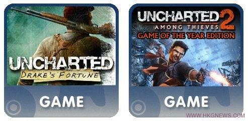 《Uncharted 1》及《Uncharted 2》首次下載版發行