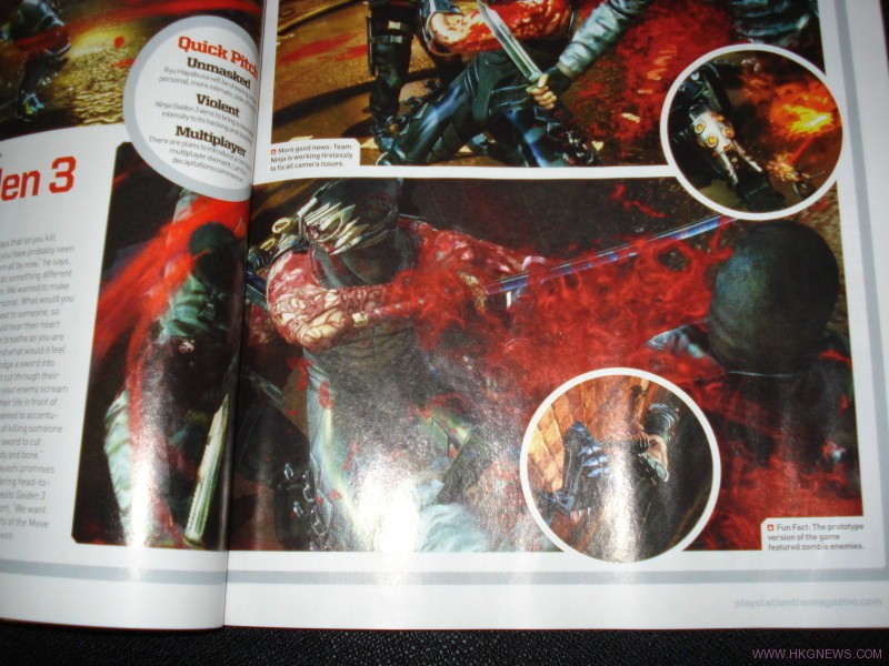 《Ninja Gaiden III》OPM雜誌圖片公開！SIGMA2引擎60楨、8人在線！