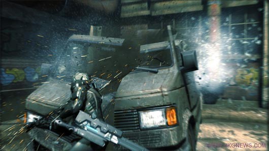 《Metal Gear Solid: Rising》雷電為主角的系列作品有著顯著的不同
