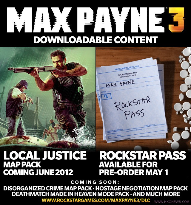 《Max Payne 3》未發售先公佈全年DLC
