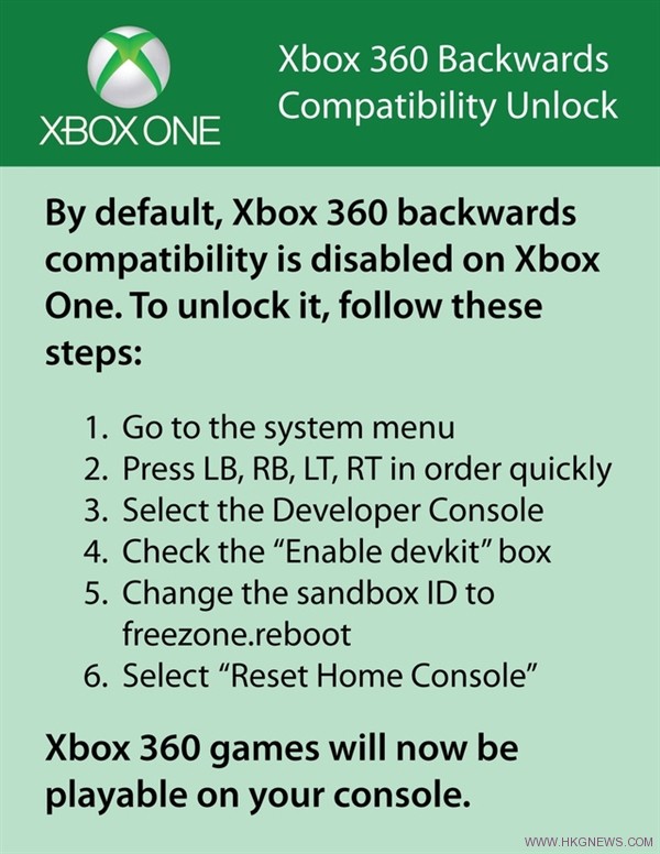 Xbox One兼容Xbox 360遊戲?