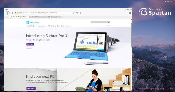 IE時代的終結，Win10引入全新瀏覽器“Spartan”