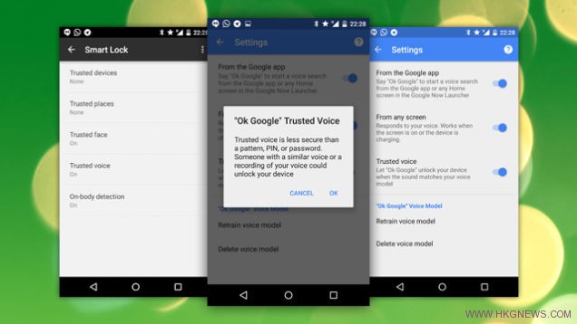 “聲音解鎖”功能開始使用