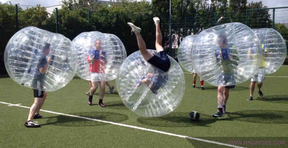 bubble football