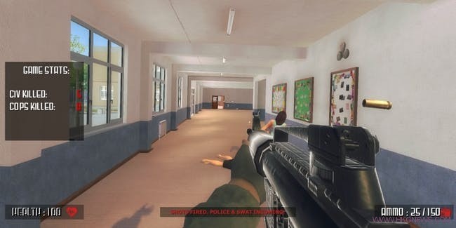 模擬校園射擊《Active Shooter》引發眾怒現身Steam被移除